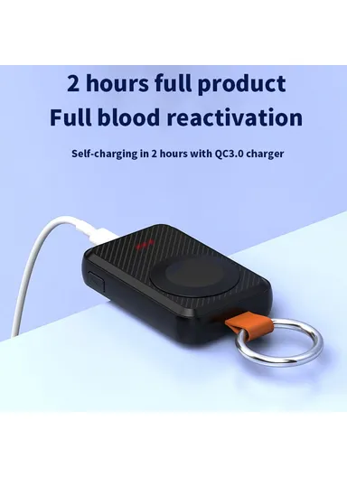 2000mAh Magnetic Wireless Charger for Apple Watch Mini Power Bank S1 - White