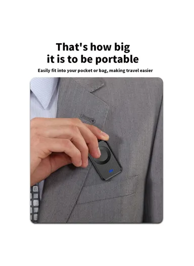 2000mAh Magnetic Wireless Charger for Apple Watch Mini Power Bank S1 - White