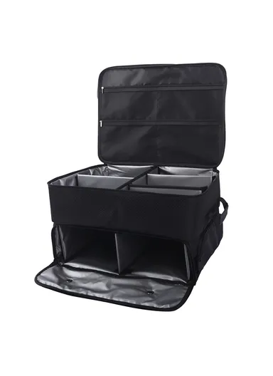 Folding Golf Organizer Bag Portable Clothing Storage Case with Shoes Compartment LI2158 - Light Grey