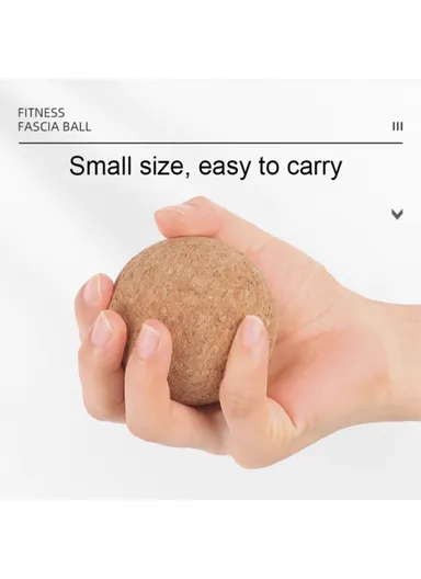 80mm Diameter Deep Tissue Muscle Cork Massage Ball Massaging, Muscle Relaxing, Physical Therapy Tool 