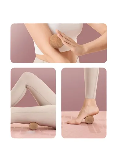 80mm Diameter Deep Tissue Muscle Cork Massage Ball Massaging, Muscle Relaxing, Physical Therapy Tool 