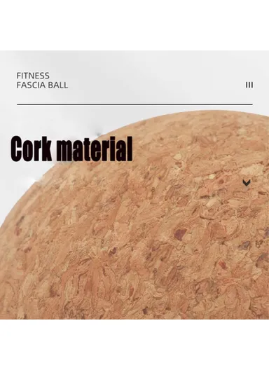 12cm Diameter Comfortable Massager Cork Massage Ball, Deep Tissue Muscle Massaging &amp; Physical Therapy Massage Ball