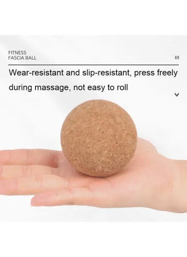 12cm Diameter Comfortable Massager Cork Massage Ball, Deep Tissue Muscle Massaging &amp; Physical Therapy Massage Ball
