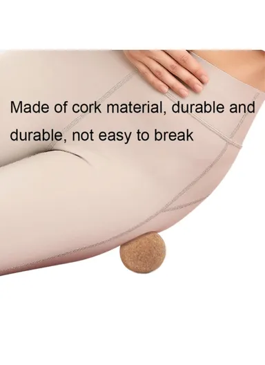 12cm Diameter Comfortable Massager Cork Massage Ball, Deep Tissue Muscle Massaging &amp; Physical Therapy Massage Ball