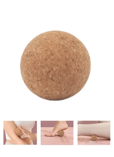 100mm Diameter Deep Tissue Muscle Cork Massage Ball Massaging, Muscle Relaxing, Physical Therapy Tool 