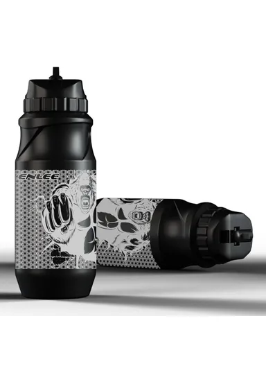 0.6L Sports Water Bottle Mountain Bike Water Bottle Cup for Outdoors Camping Cycling Fitness Gym - Orangutan / Black