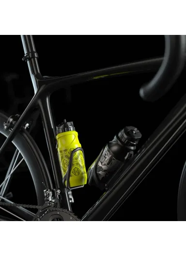 0.6L Sports Water Bottle Mountain Bike Water Bottle Cup for Outdoors Camping Cycling Fitness Gym - Orangutan / Black