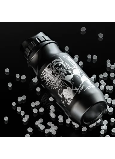 0.6L Sports Water Bottle Mountain Bike Water Bottle Cup for Outdoors Camping Cycling Fitness Gym - Orangutan / Black