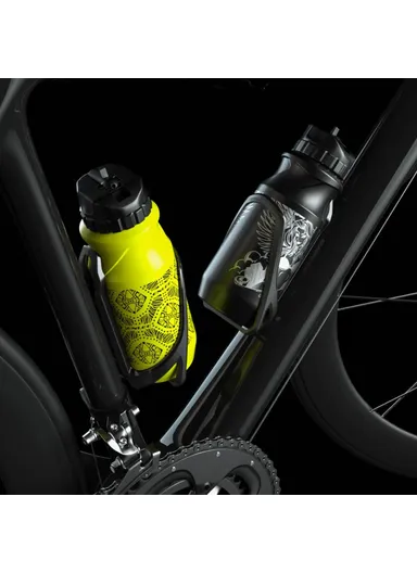 0.6L Sports Water Bottle Mountain Bike Water Bottle Cup for Outdoors Camping Cycling Fitness Gym - Orangutan / Black