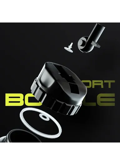 0.6L Sports Water Bottle Mountain Bike Water Bottle Cup for Outdoors Camping Cycling Fitness Gym - Orangutan / Red