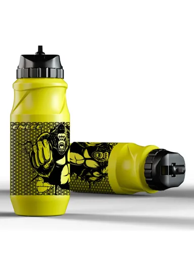 0.6L Sports Water Bottle Mountain Bike Water Bottle Cup for Outdoors Camping Cycling Fitness Gym - Orangutan / Yellow