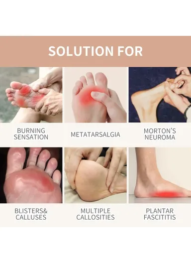 1 Pair Peach Shape Thickened, Half Insoles High Heel Cushion Pads Wool Forefoot Inserts (L7 x W6 x T0.5)cm - White