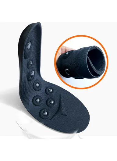 1 Pair 16 Magnetic Stones Massage Insoles, Breathable Sweat-absorbent Arch Support Insoles (L25.5 x W9)cm / 35-41 - S