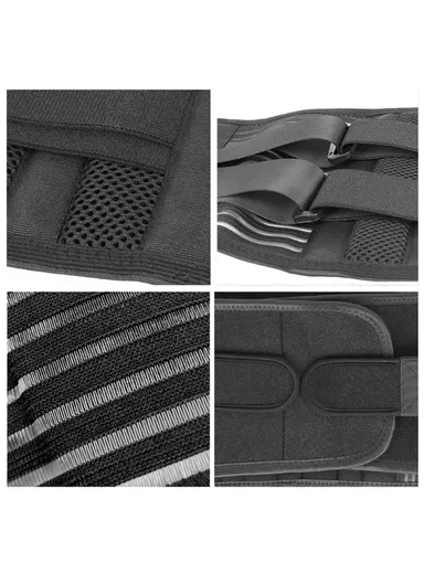 Double Pull Back Lumbar Support Belt, Waist Orthopedic Corset Spine Decompression Waist Trainer Brace &amp; Back Pain Relief - M