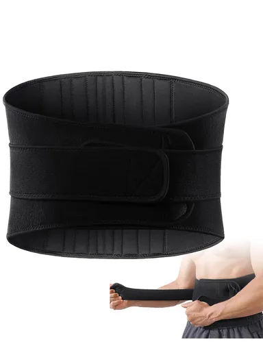 Back Support Lumbar Support Belt, Lower Back Brace Waist Protection Strap AB128 (L88 x W19.5)cm - L