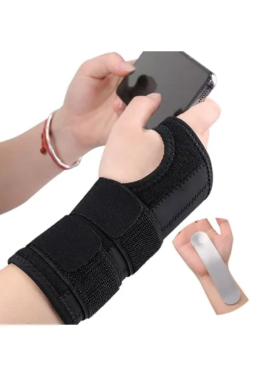 Adjustable Wrist Support Brace with Removable Aluminum Splint 015 (L30.8 x W17.5)cm - Left