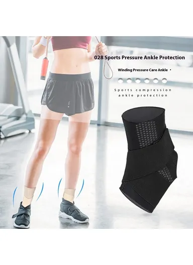 1-Pc Ankle Support Brace, Multi-Use Fitness Outdoor Sports Compression Ankle Guard - Skin Color / XL