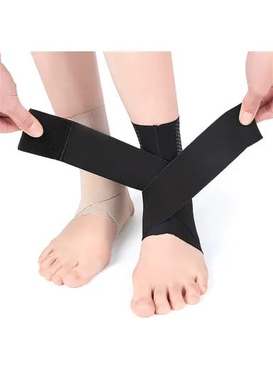 1-Pc Ankle Support Brace, Multi-Use Fitness Outdoor Sports Compression Ankle Guard - Skin Color / XL