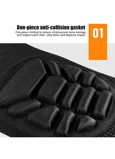 1-Pc Sports Elbow Sleeve, Fitness Activity Honeycomb Compression Arm Guard HB011 - Black M