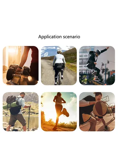 30cm Knee Brace Support, Anti-Slip Knee Compression Sleeve Wrap AB008 - Black &amp; Grey / L