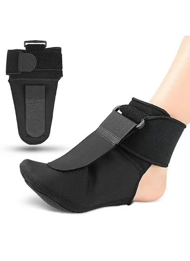 Foot Drop Correction Night Splint Socks, Foot Training Band Plantar Fasciitis Night Stretch Brace 021 (L25.8 x W13.5 x T0.15)cm - M / Above 40-44