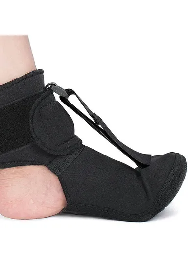 Foot Drop Correction Night Splint Socks, Foot Training Band Plantar Fasciitis Night Stretch Brace 021 (L25.2 x W13 x T0.15)cm - S / Above 35-39