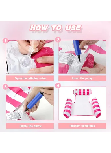 Adult Inflatable Pool Floats Water Hammock Pool, Rafts Lounge Chairs 3 Tube Stripe Design Floats (L130 x W122 x T0.2)cm - Dark Blue