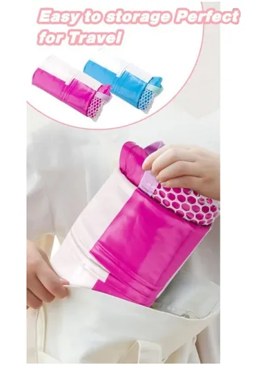 Adult Inflatable Pool Floats Water Hammock Pool, Rafts Lounge Chairs 3 Tube Stripe Design Floats (L130 x W122 x T0.2)cm - Rose