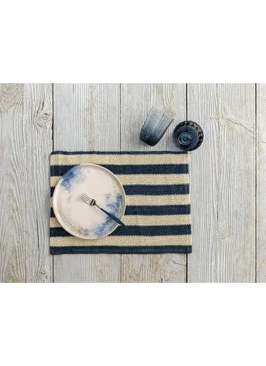 Maren Polypropylene Placemat 30x45 cm Navy Blue