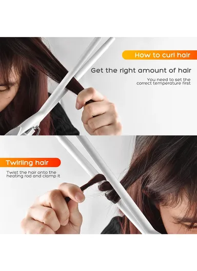 52W 13mm Profissional Ceramic Coating Hair Curler with 13mm Tube Diameter, LED Display &amp; 4 Temperature Settings 20149 - Blue