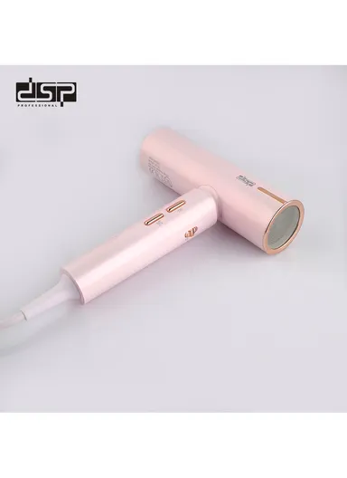 1600W 100000RPM Hot &amp; Cold Hair Dryer with Nozzle, 3 Temperature Levels &amp; 3 Speeds 30256 - Pink