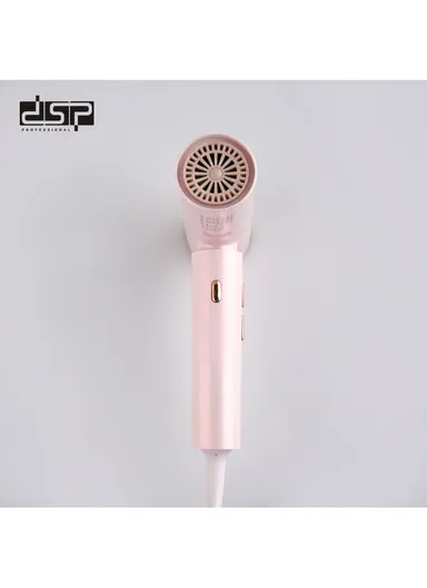 1600W 100000RPM Hot &amp; Cold Hair Dryer with Nozzle, 3 Temperature Levels &amp; 3 Speeds 30256 - Pink