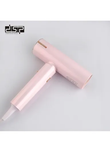 1600W 100000RPM Hot &amp; Cold Hair Dryer with Nozzle, 3 Temperature Levels &amp; 3 Speeds 30256 - Pink