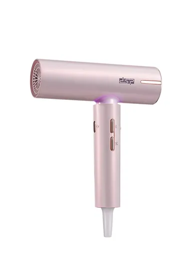 1600W 100000RPM Hot &amp; Cold Hair Dryer with Nozzle, 3 Temperature Levels &amp; 3 Speeds 30256 - Pink