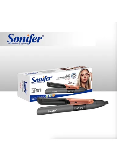 57W Ceramic Hair Straightener With Adjustable Temperature &amp; LED Display SF-9658