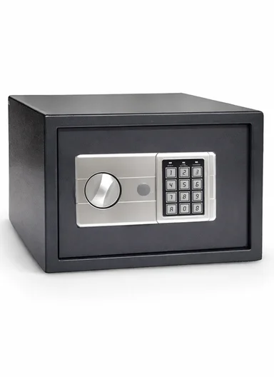 9Kg (W35 x D25 x H25)cm Solid Steel Electronic Digital Security Safe Box for Home &amp; Business With 2 Locks T-25ED - Gray