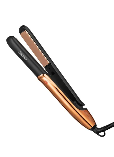 52W Hair Straightener with Ceramic Coating, Adjustable Temperature, Quick Heat Technology SF-9653 - Black