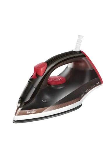 1400W Steam Iron Adjustable Temperature Control, Auto-Cleaning Function &amp; Multi-Steam Options SF-9095 Red