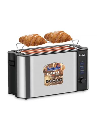 1500W Built in Baking Rack Adjustable Automatic Pop up Electric 4 Slice Bread Toaster SF-6183 (W29 x D21 x H21)cm
