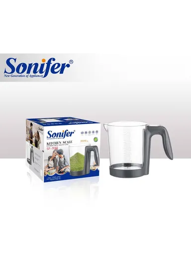 1.5L 5KG Digital Kitchen Scale Dry Wet 2 In 1 Cup Shape Food Kitchen Scale WITH LCD AND DETACHABLE MEASURING CUP (g, ml… UNITS) SF-1930