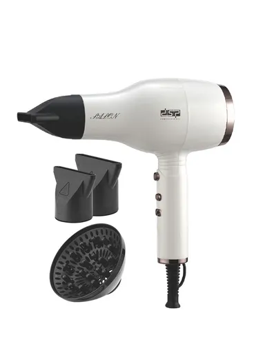 1400W Hair Dryer with Adjustable Speeds &amp; Temperatures, 16800-18000 High-Speed Hair Dryer 37002 - White