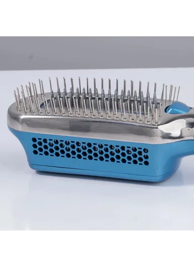 36W Professional Ice Therapy Hair Brush, Cold Brush with -5 Degree Temperature &amp; LED Display 11012- Blue