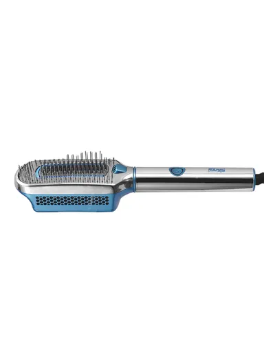 36W Professional Ice Therapy Hair Brush, Cold Brush with -5 Degree Temperature &amp; LED Display 11012- Blue