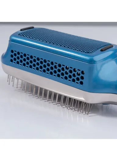 36W Professional Ice Therapy Hair Brush, Cold Brush with -5 Degree Temperature &amp; LED Display 11012- Blue