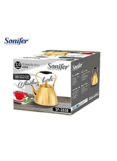 2L Stainless Steel Tea Pot SF-2538 - Gold
