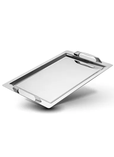 Dorsch Luxe Silver 18/10 Stainless Steel Tray DH-03233 - (L47 x W32.4)cm