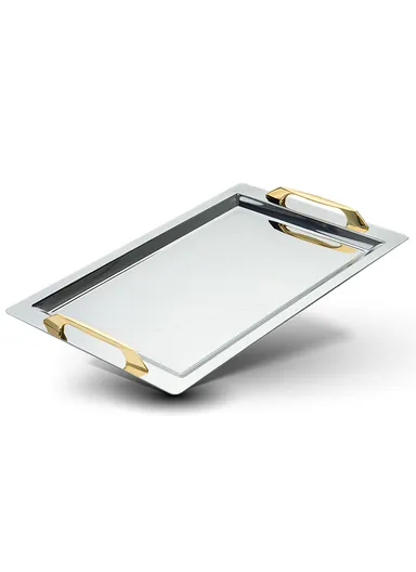 Dorsch Luxe Gold 18/10 Stainless Steel Tray DH-03234 - (L47 x W32.4)cm