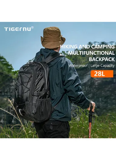 15.6" Laptop Waterproof Business Travel Backpack With Water Bottle Holders &amp; Adjustable Straps T-B9500 - Blue