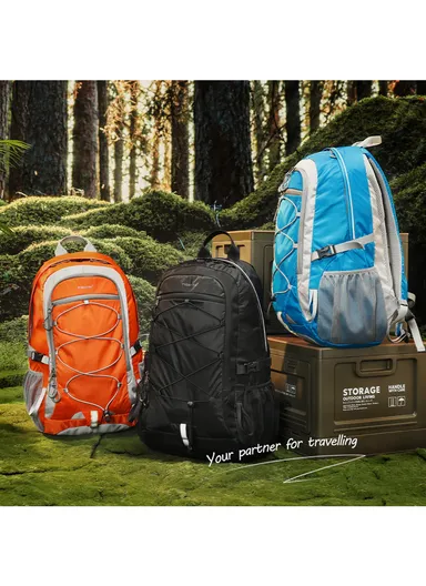 15.6" Laptop Waterproof Business Travel Backpack With Water Bottle Holders &amp; Adjustable Straps T-B9500 - Blue