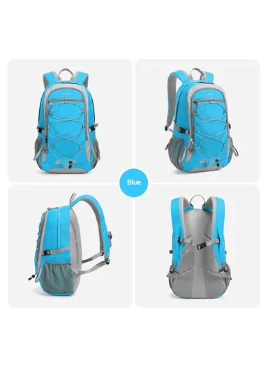 15.6" Laptop Waterproof Business Travel Backpack With Water Bottle Holders &amp; Adjustable Straps T-B9500 - Blue